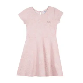 3Pommes Girls Rose Sparkle Short Sleeve Dress