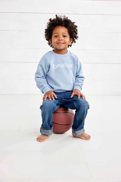 4/5 Blue French Terry Brother Sweatshirt