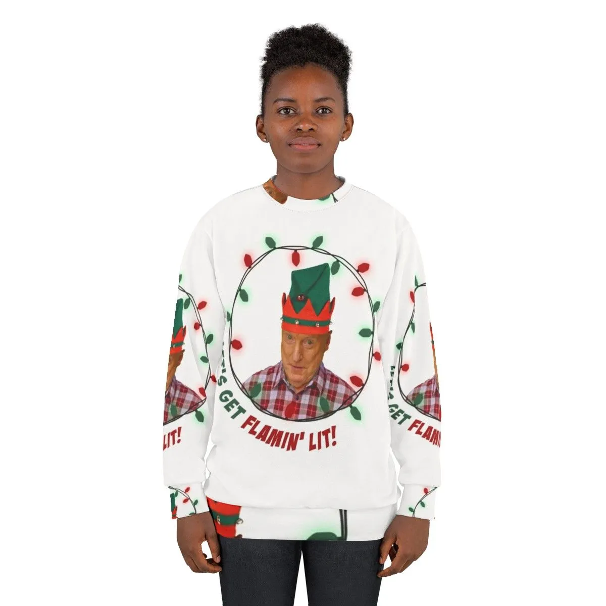 Alf Elf Sweatshirt - Ugly Christmas Sweater for Aussie Fans