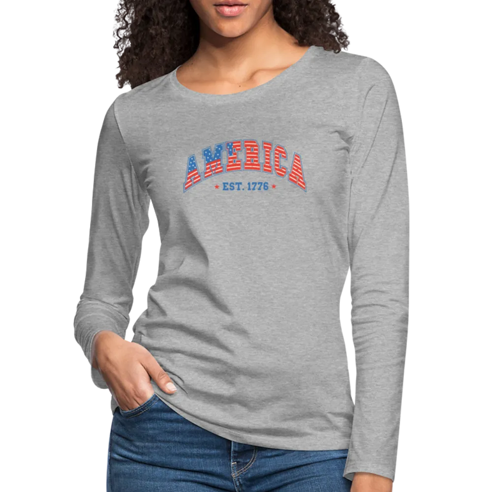 America 1776 Women's Premium Long Sleeve T-Shirt