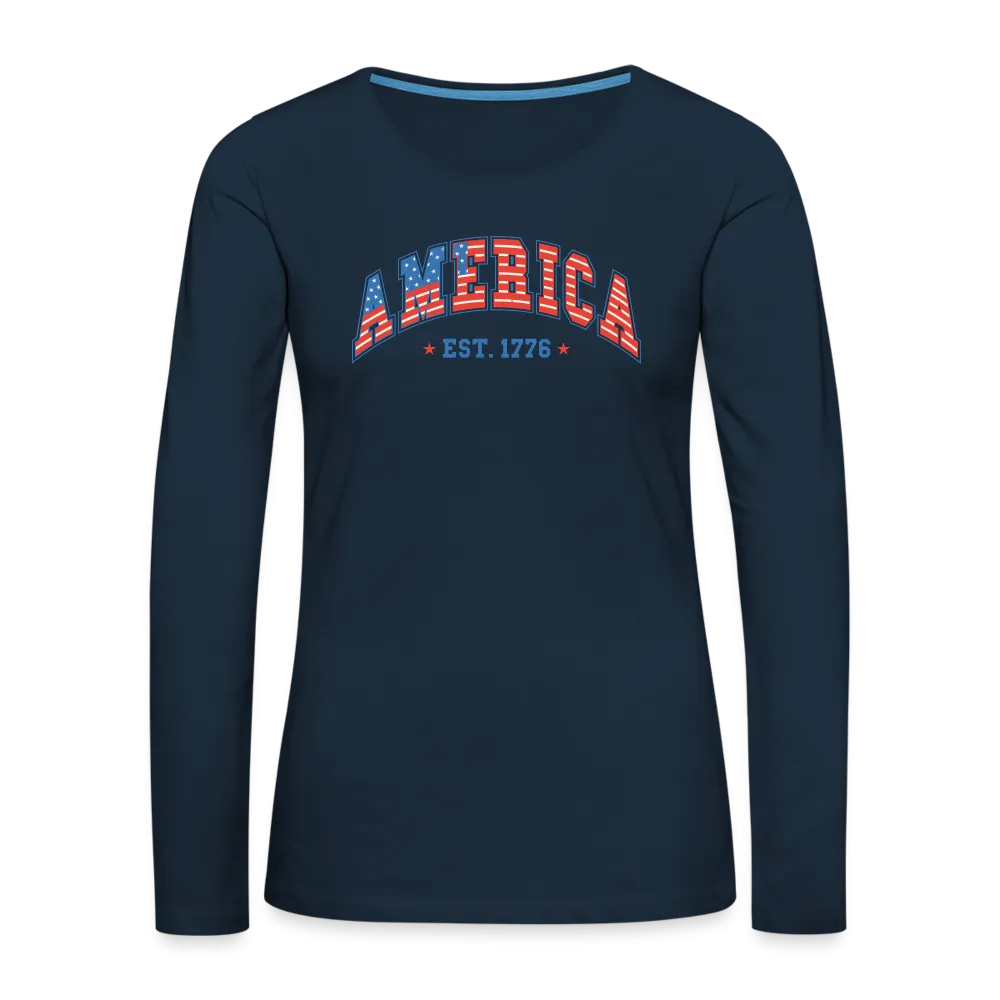 America 1776 Women's Premium Long Sleeve T-Shirt