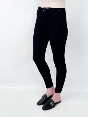 Annie - Black High Rise Super Skinny Jeans