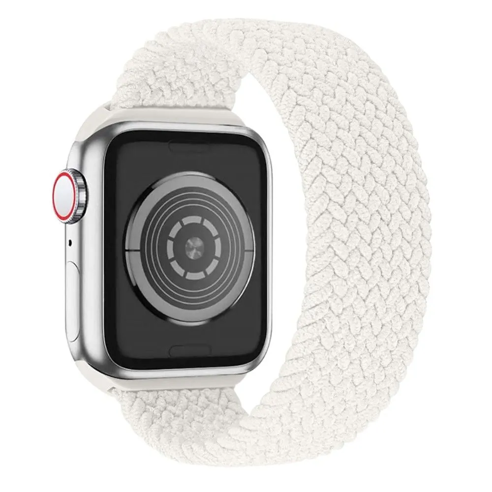Apple Watch (45mm) elastic watch strap - Pearl White / Size: M