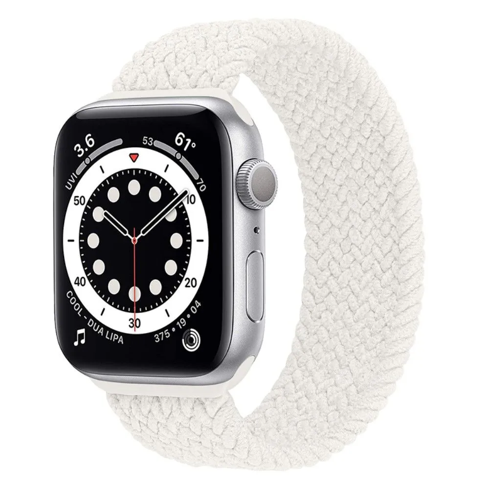 Apple Watch (45mm) elastic watch strap - Pearl White / Size: M