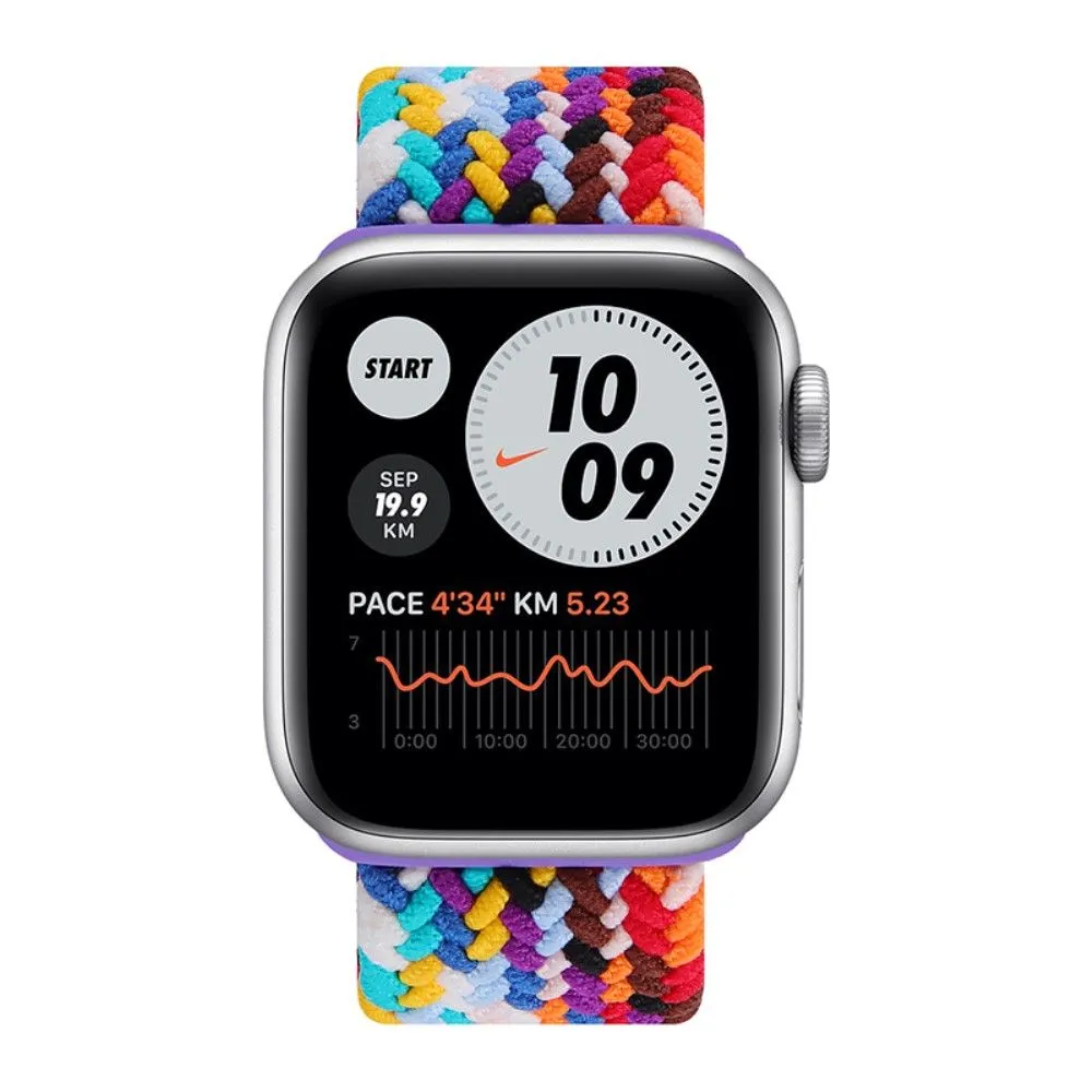 Apple Watch (45mm) elastic watch strap - Rainbow / Size: L