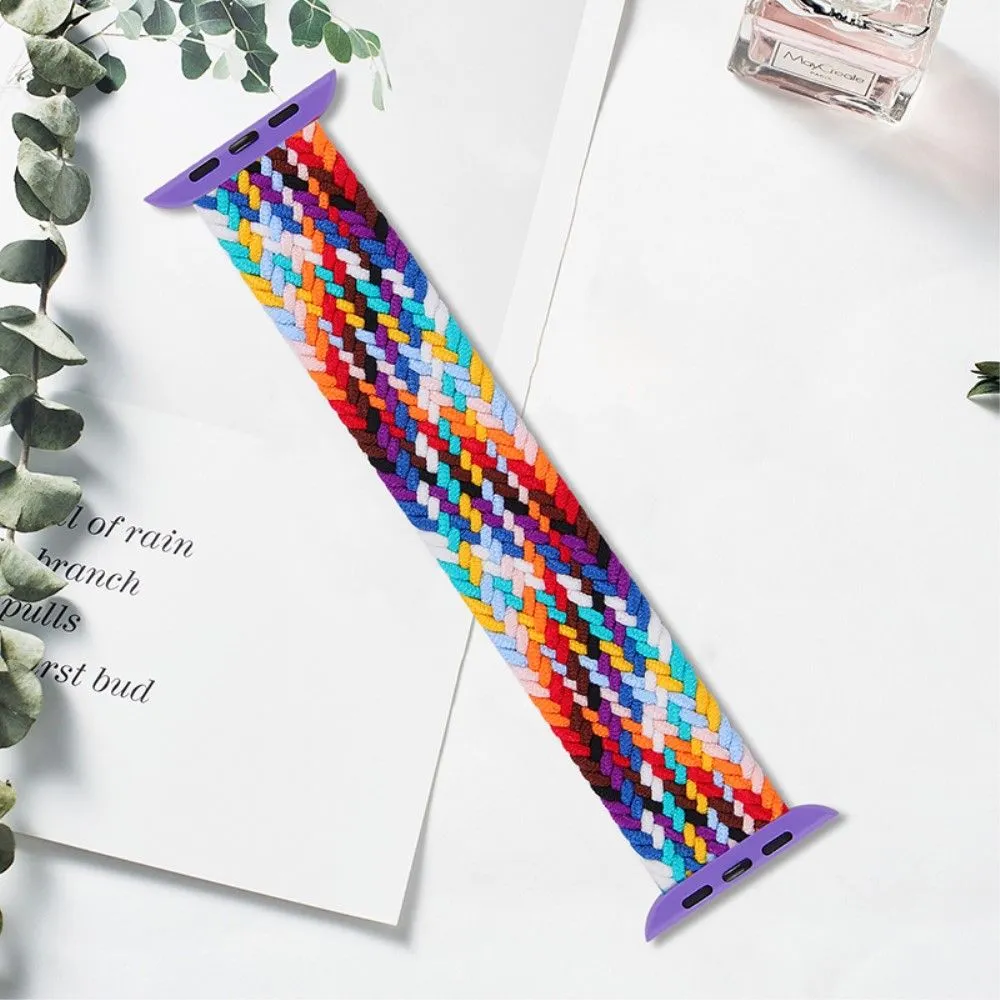 Apple Watch (45mm) elastic watch strap - Rainbow / Size: L