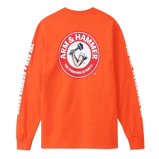 ARM & HAMMER GOLD SEAL L/S TEE 	ORANGE