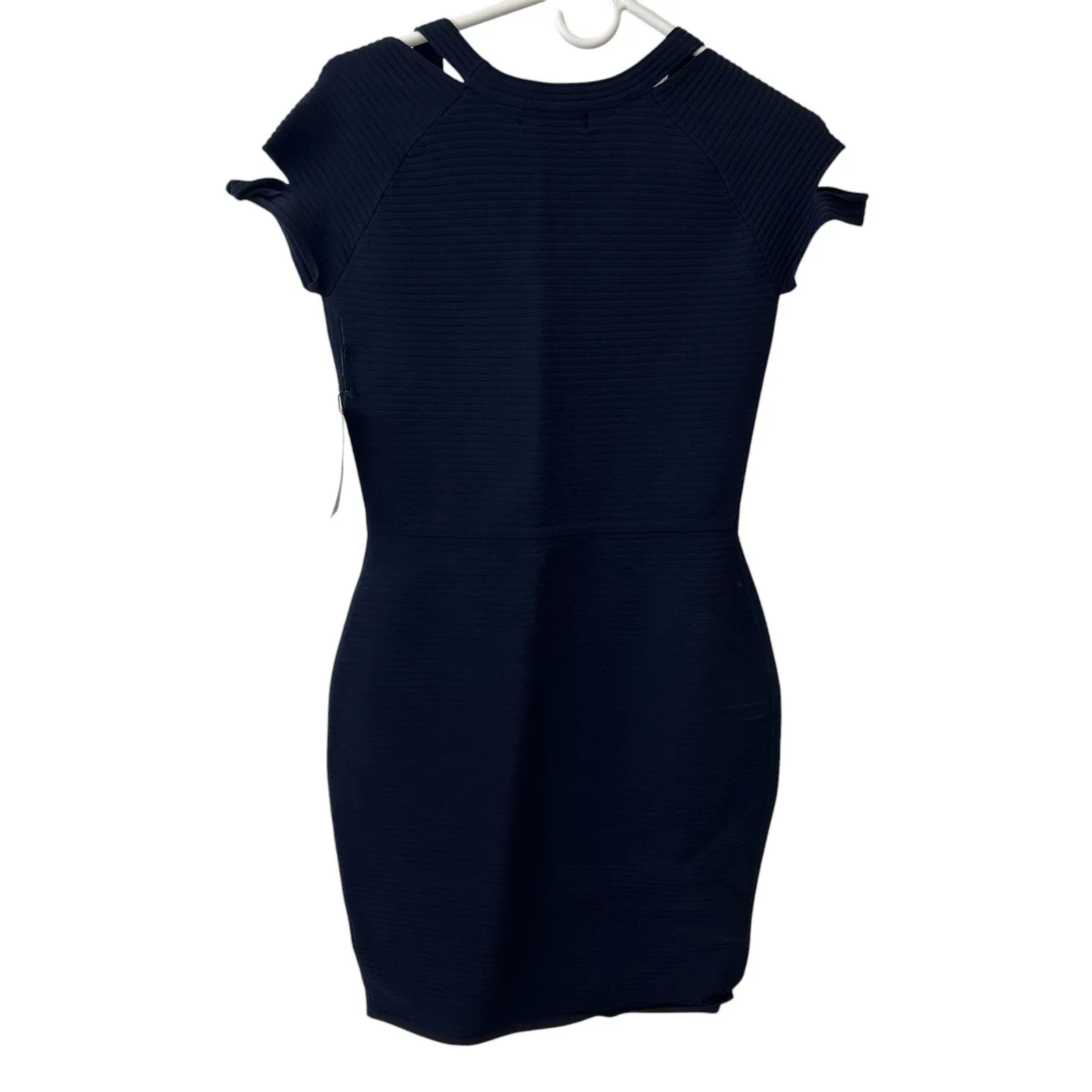 Bailey 44 NWT Navy Blue Deck Stretchy Ribbed Sweater Dress Womens Size Medium