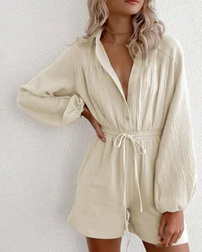 Basic Long Sleeve Romper