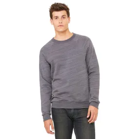 Bella   Canvas Unisex Dark Grey Marble Sponge Fleece Crew Neck Sweatshirt