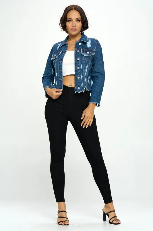 Benji Distressed Denim Jacket