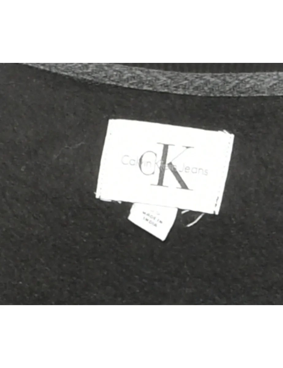 Black Calvin Klein Printed Sweatshirt - XS