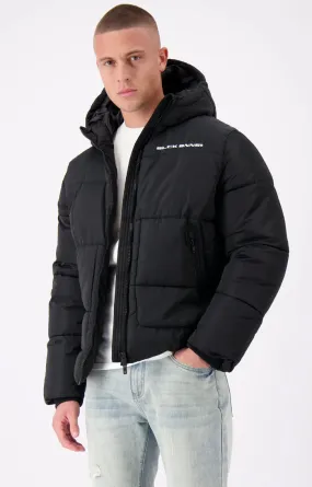 BLOCK PUFFER JACKET | BLACK