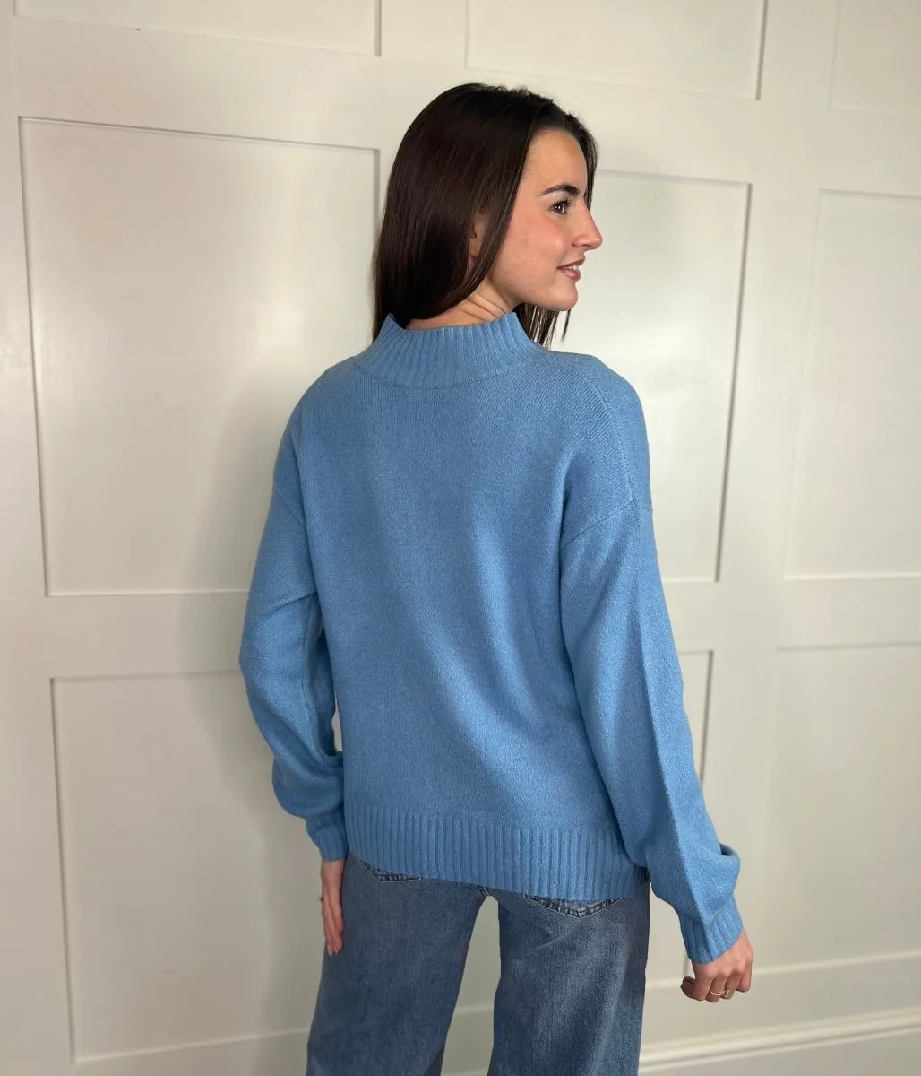 Blue Heidi Relaxed Jumper