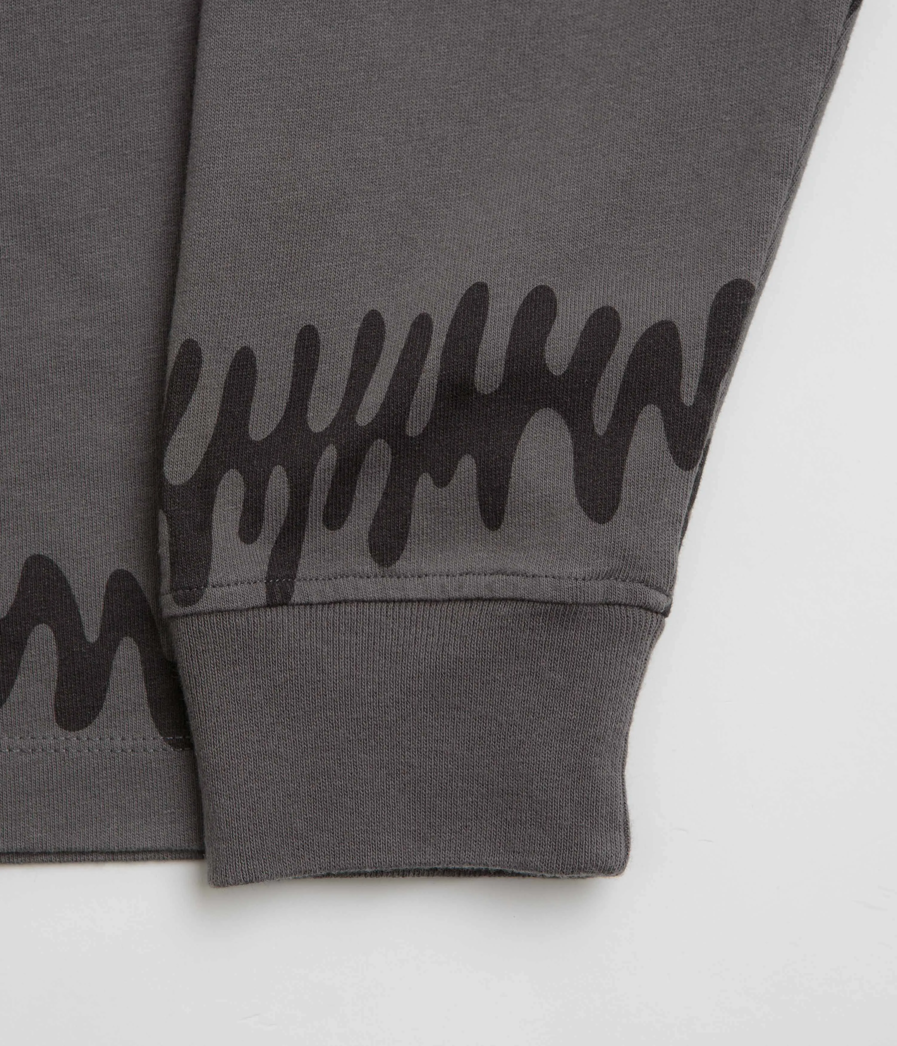 by Parra Stitched Skull Long Sleeve T-Shirt - Washed Brown