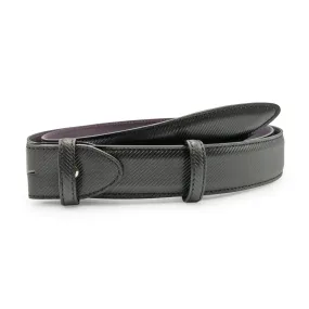 Carbon Fibre Effect Leather Belt Strap