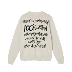 CARE LABEL SWEATER / STUSSY / NATURAL