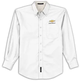 Chevrolet Gold Bowtie Long Sleeve Easy Care Dress Shirt