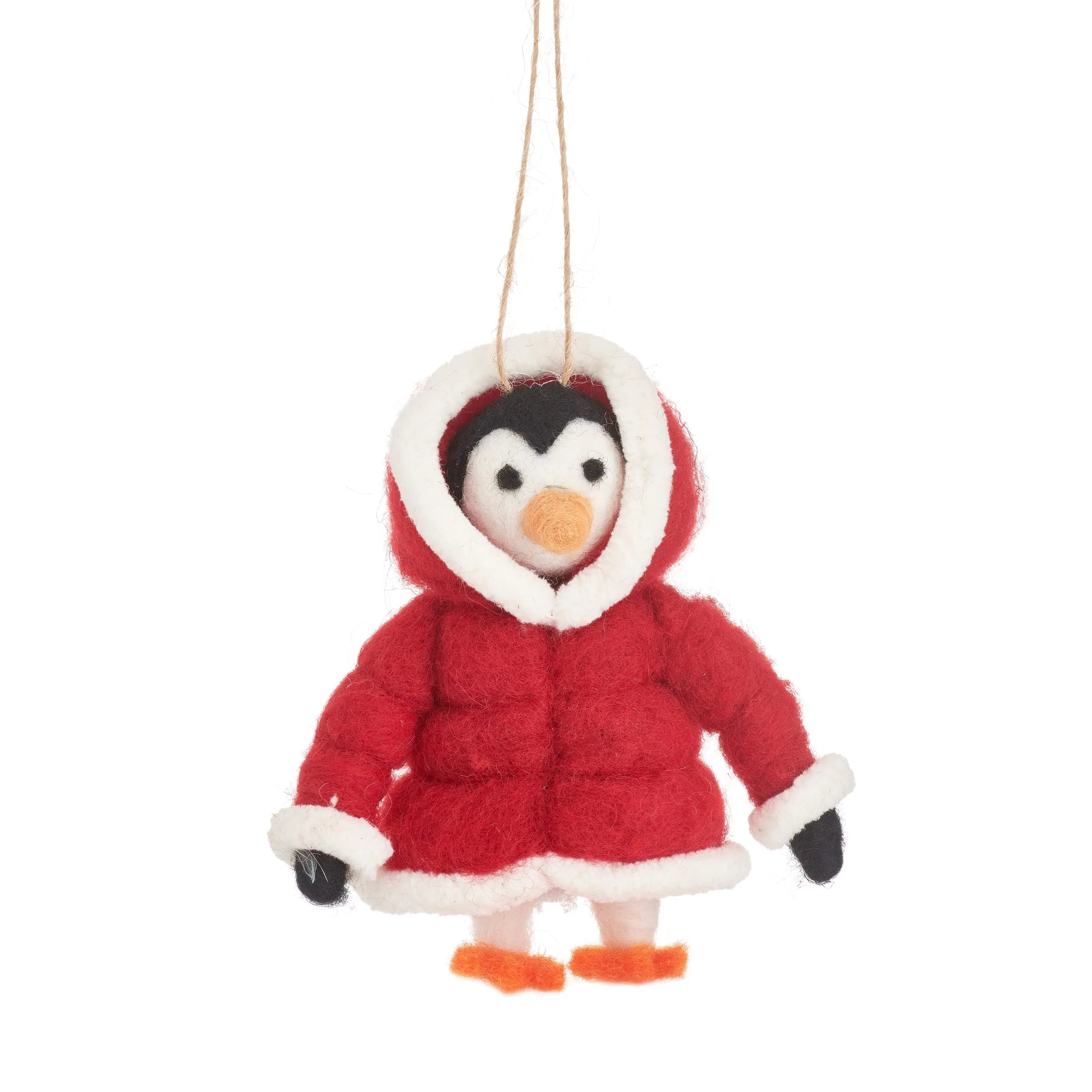 Christmas Penguin In Puffer Jacket Decoration