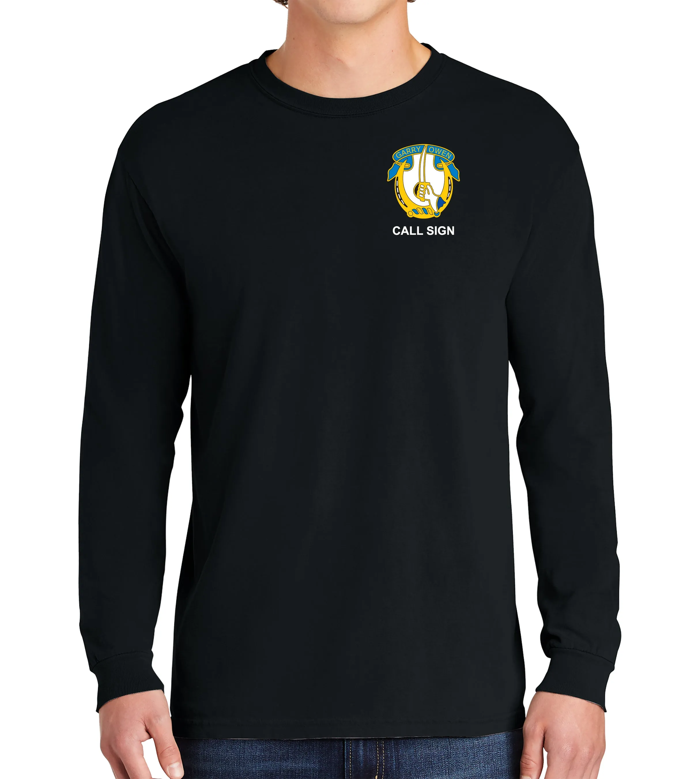 Color Long Sleeve 50-50 Blend Unisex Shirt. This shirt IS approved for PT.