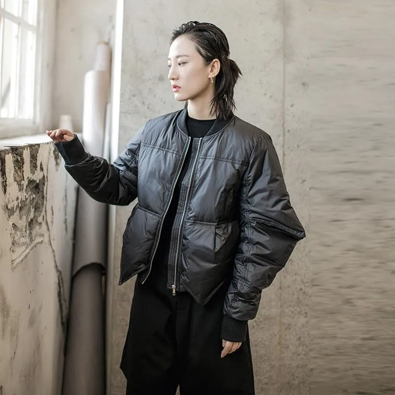 Cropped Bomber Jacket