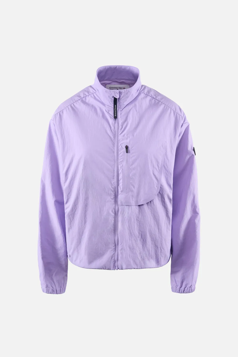 Cropped Recycled DWR Jacket, Lilac