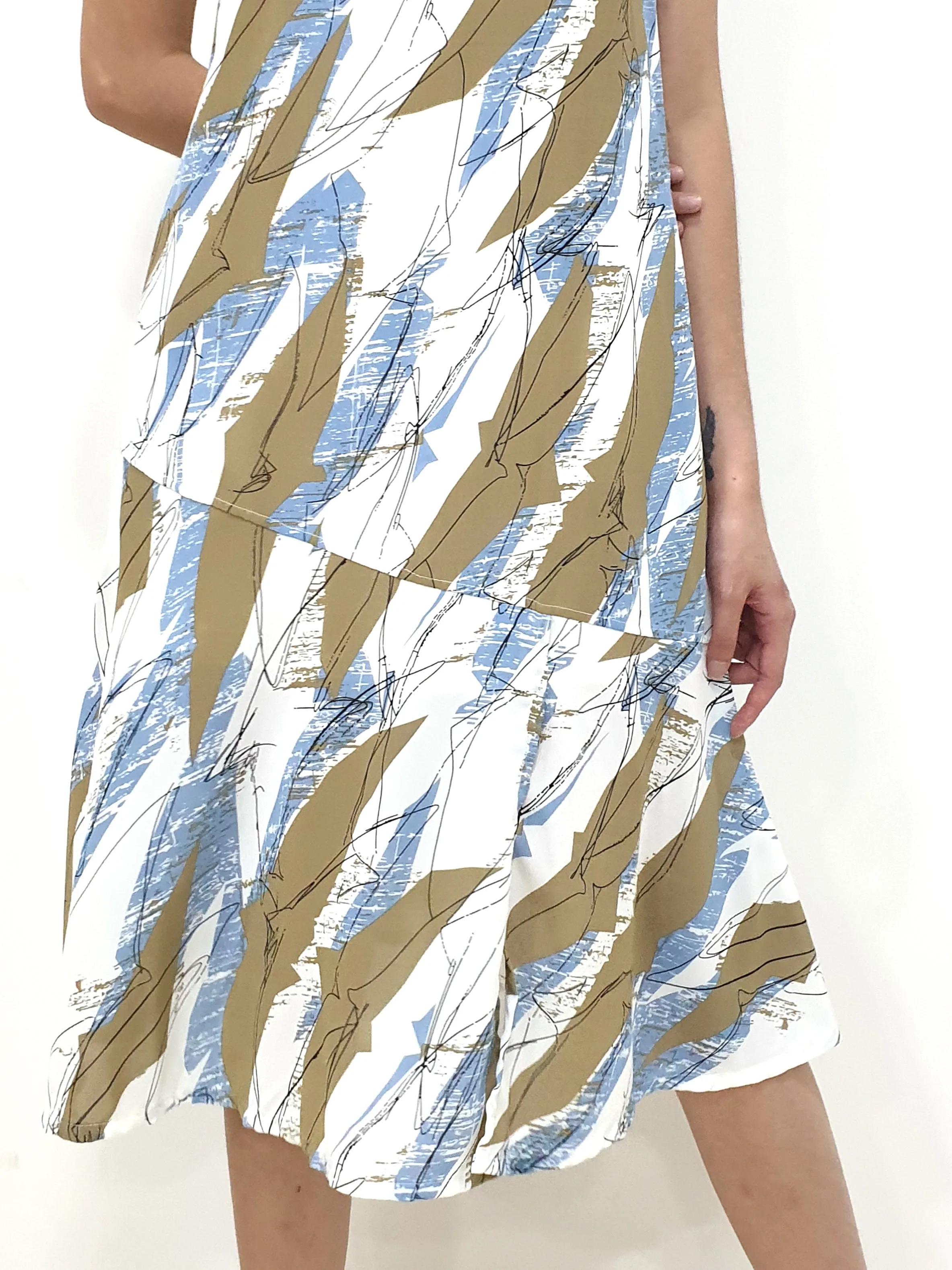Desert Print Midi Dress (Non-returnable)