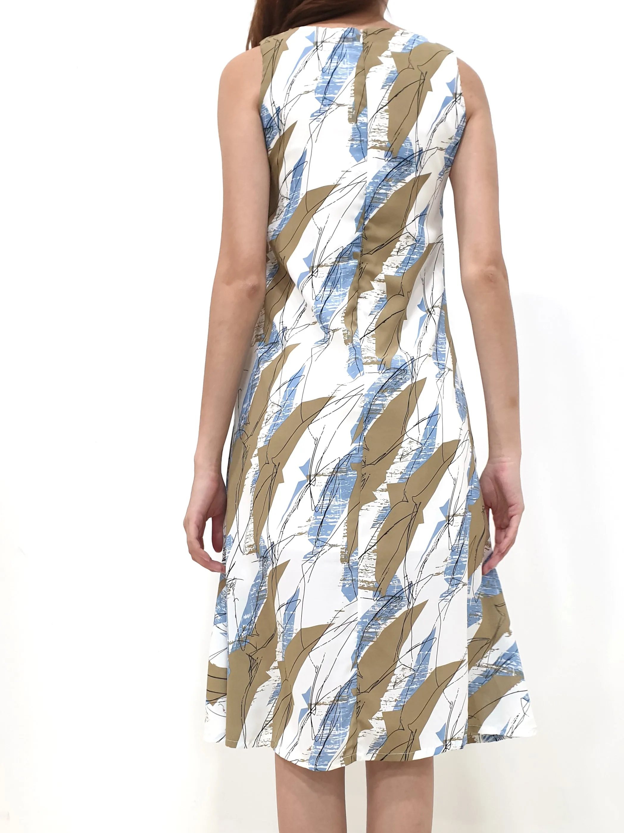 Desert Print Midi Dress (Non-returnable)