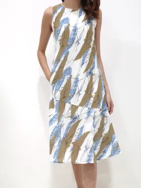Desert Print Midi Dress (Non-returnable)