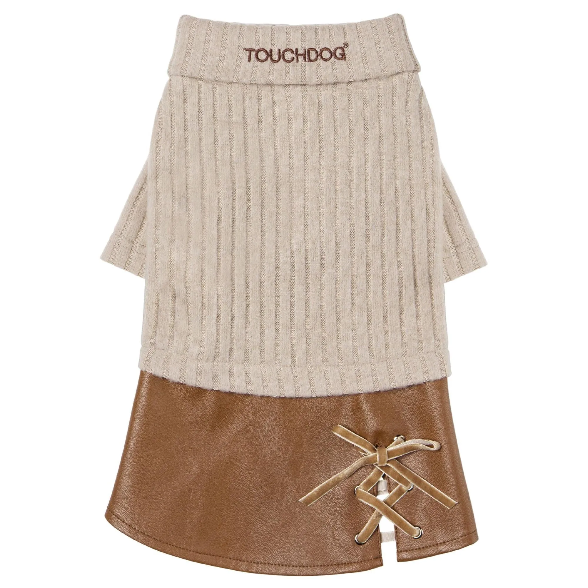 Designer dog sweater and dress combo