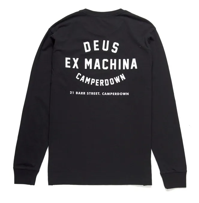 Deus Ex Machina Camperdown Long Sleeve Tee DMA61831A Black