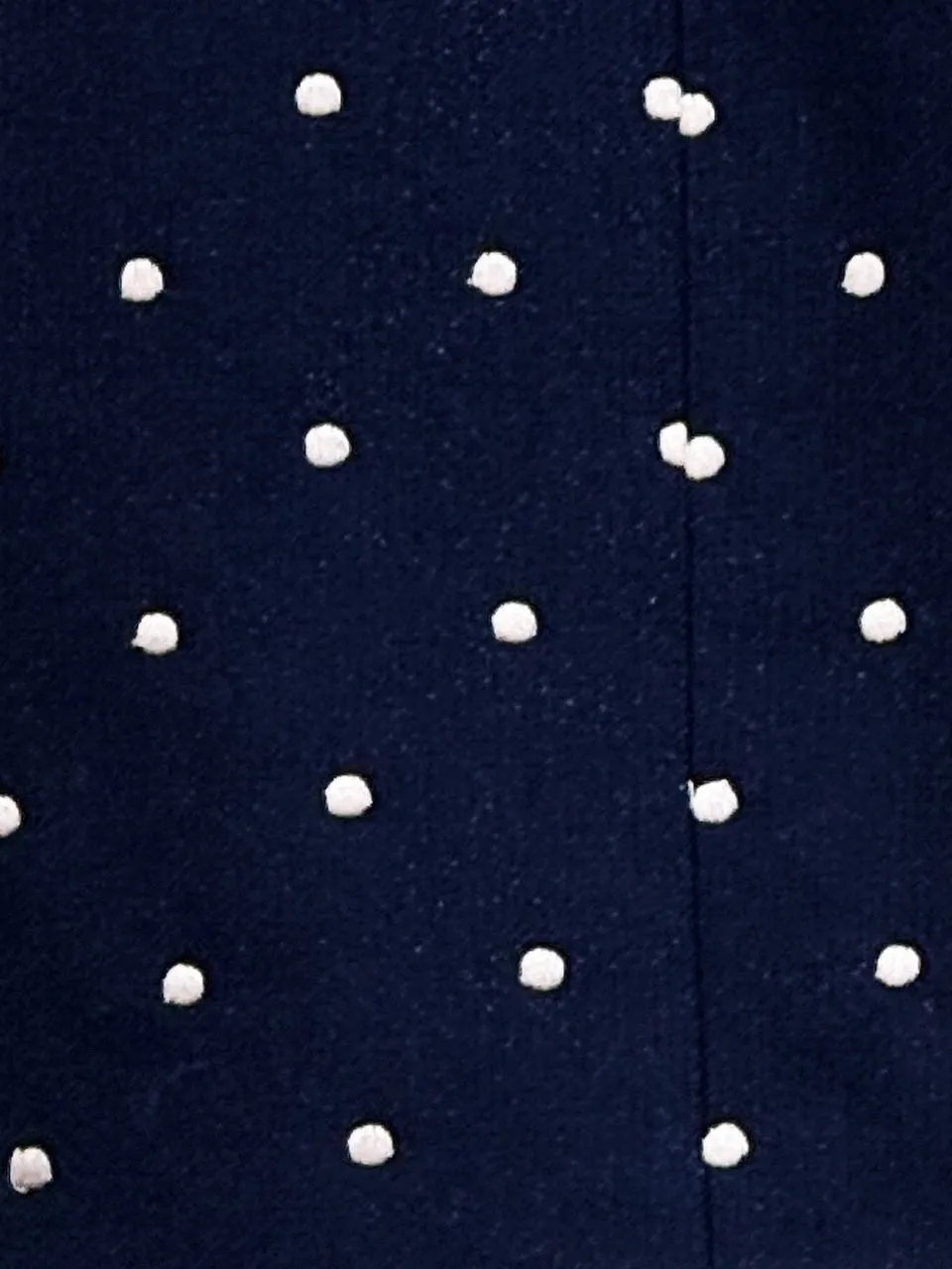 Dots Drop Shoulder Relaxed Fit Ruffle Trimmed Wool Blend Blazer
