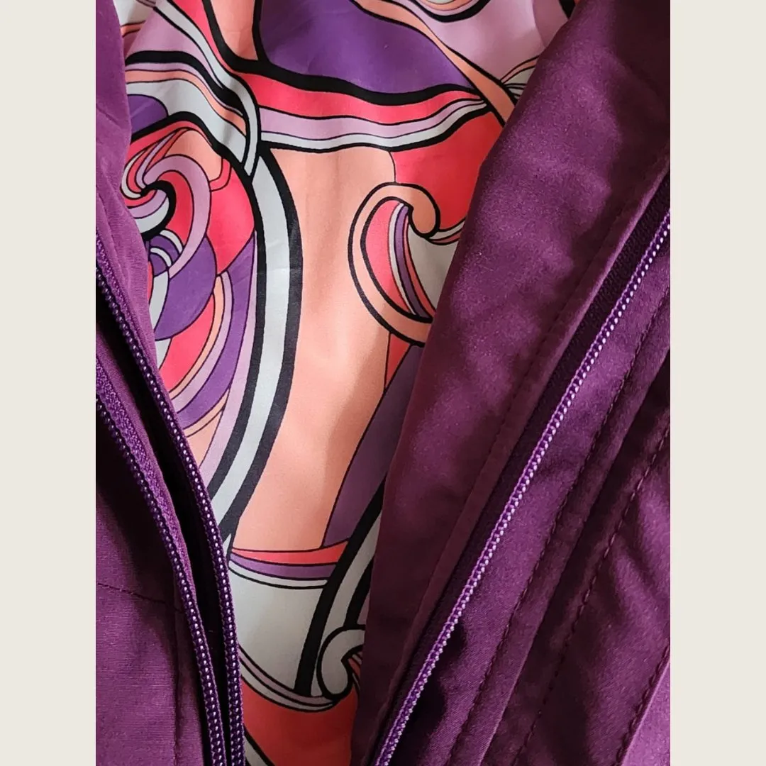 DQD Purple Duck Down Riding Jacket