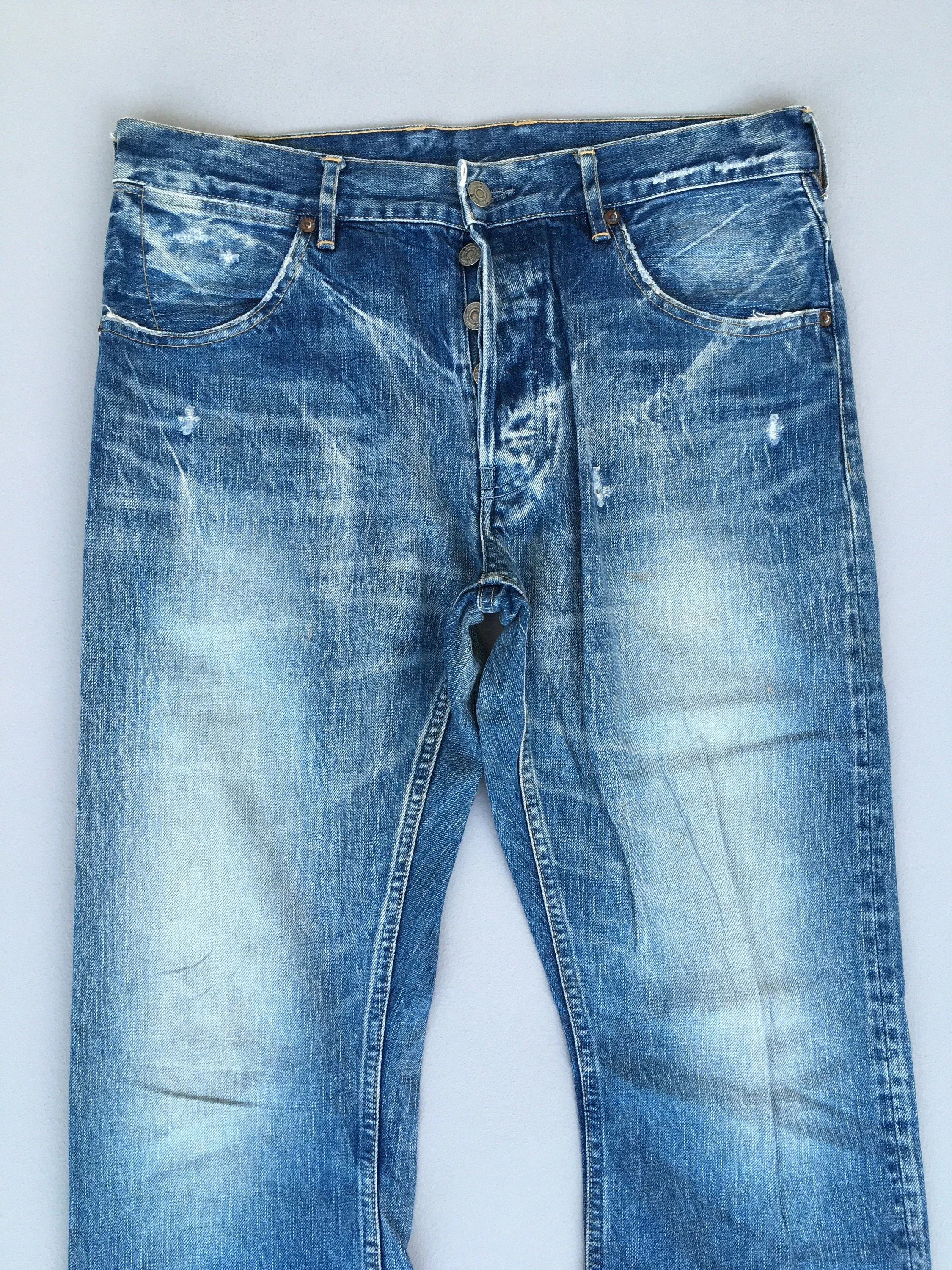Eternal Indigo Japan Ripped Denim Size 32x32