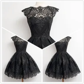 Fashion Eyelash Tassel Lace A-Line Flared Short Dress