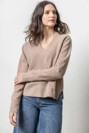 Felted Easy V-Neck Sweater