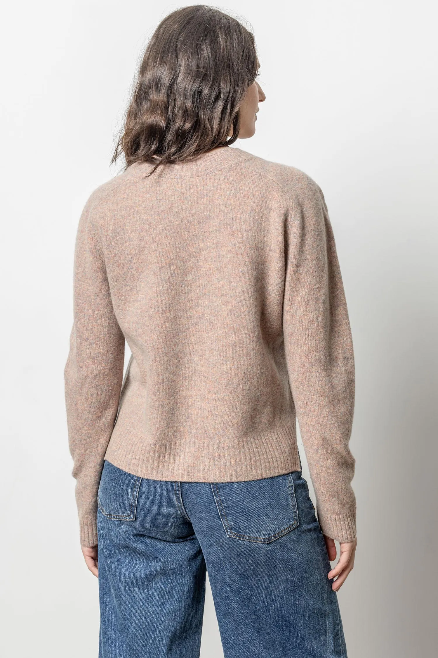 Felted Easy V-Neck Sweater