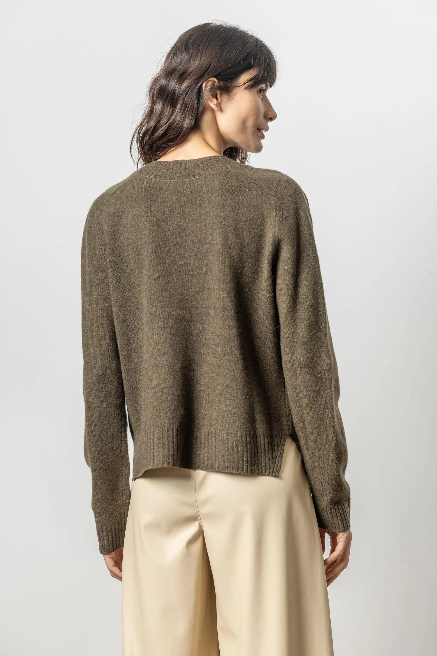 Felted Easy V-Neck Sweater