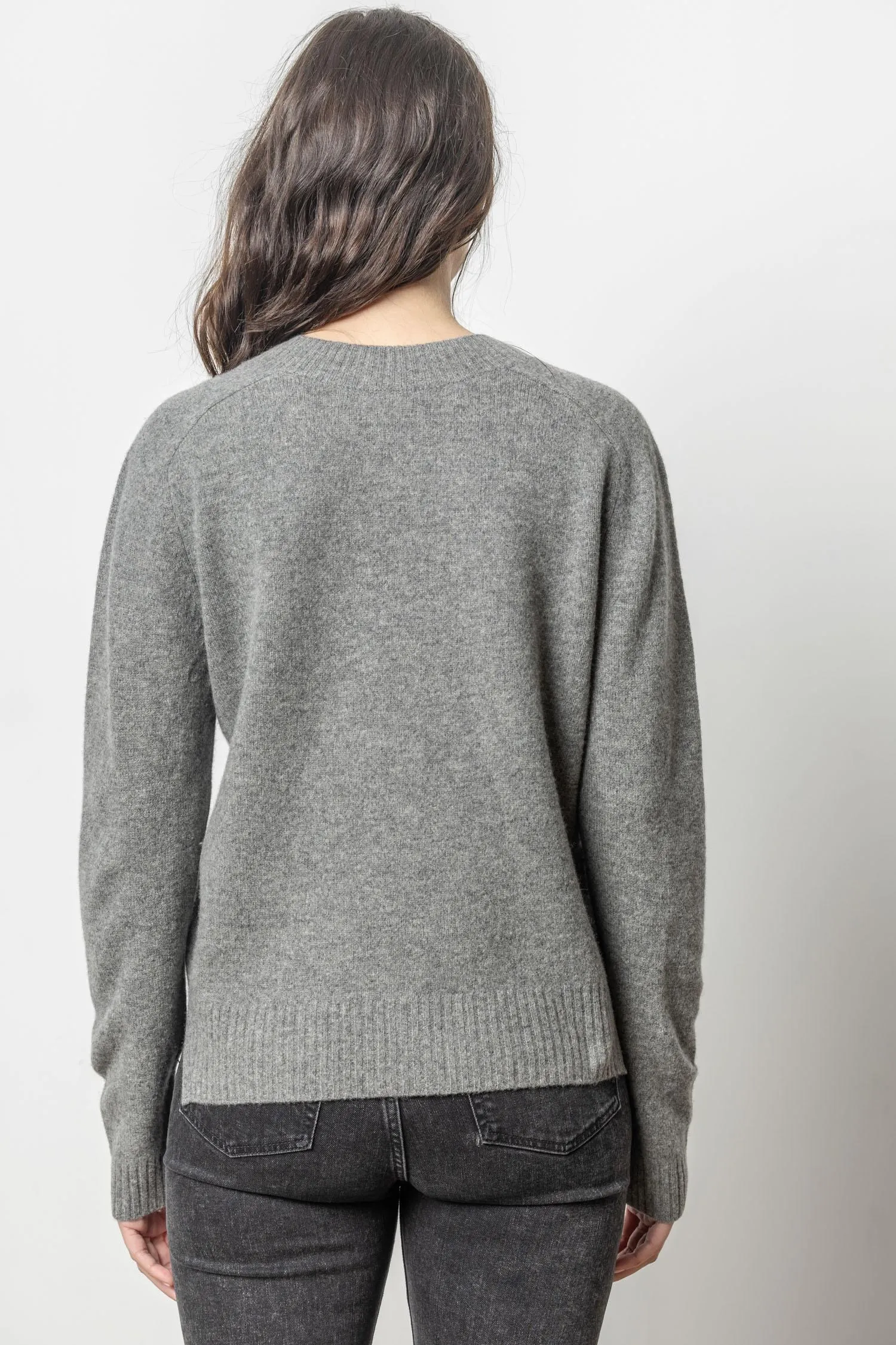 Felted Easy V-Neck Sweater