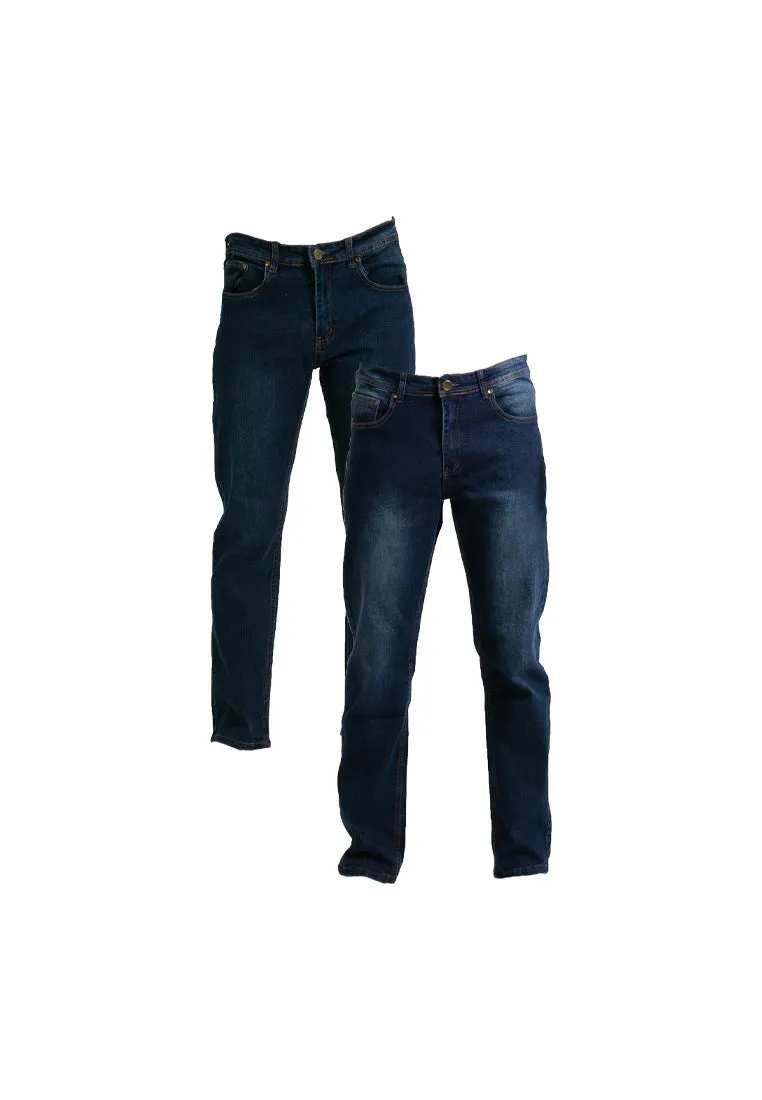 Forest Stretchable Straight Cut Jeans Men Denim Jeans | Seluar Jeans Lelaki Straight Cut- 610215