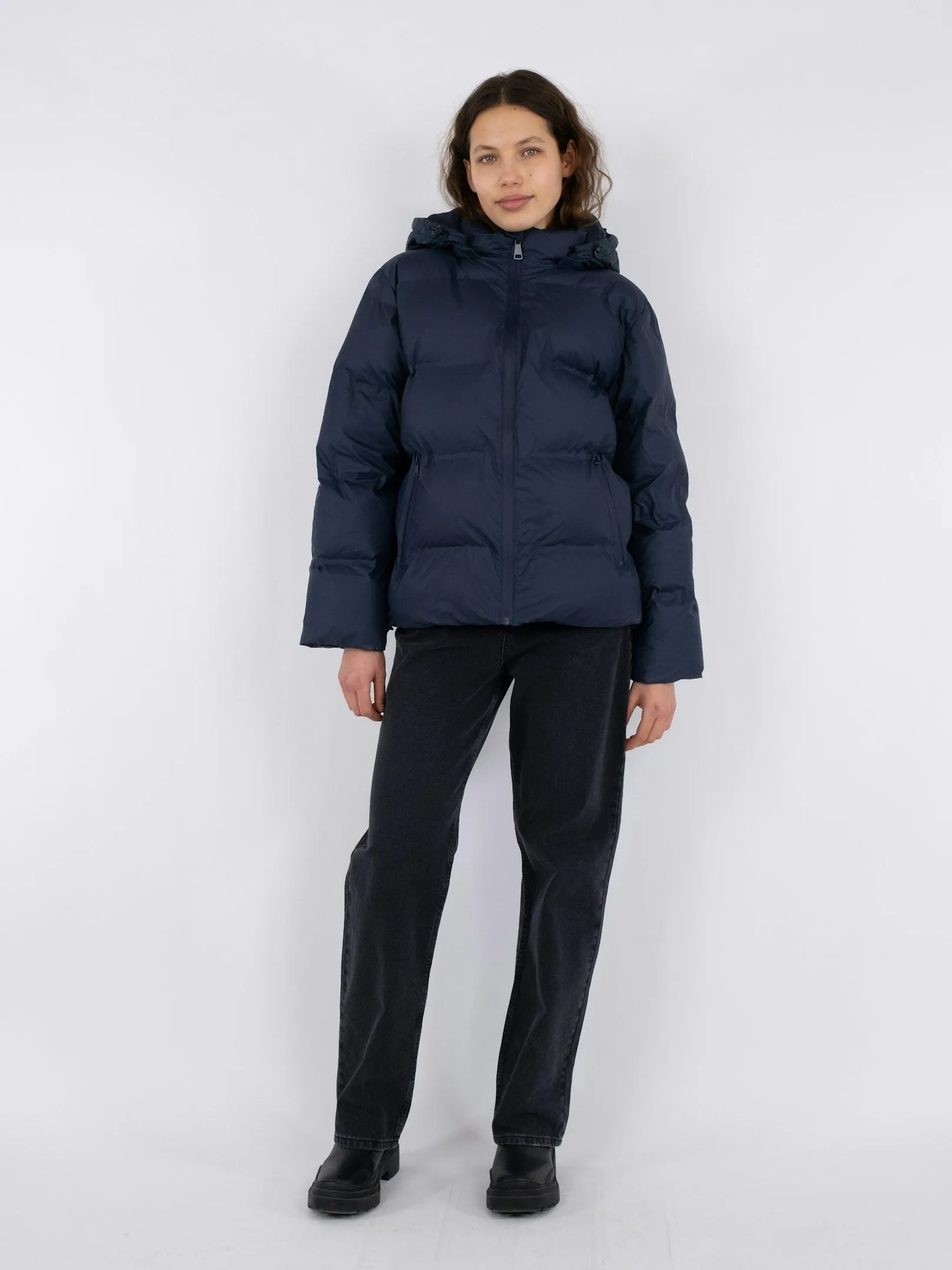 Fox C Puffer Jacket - Navy