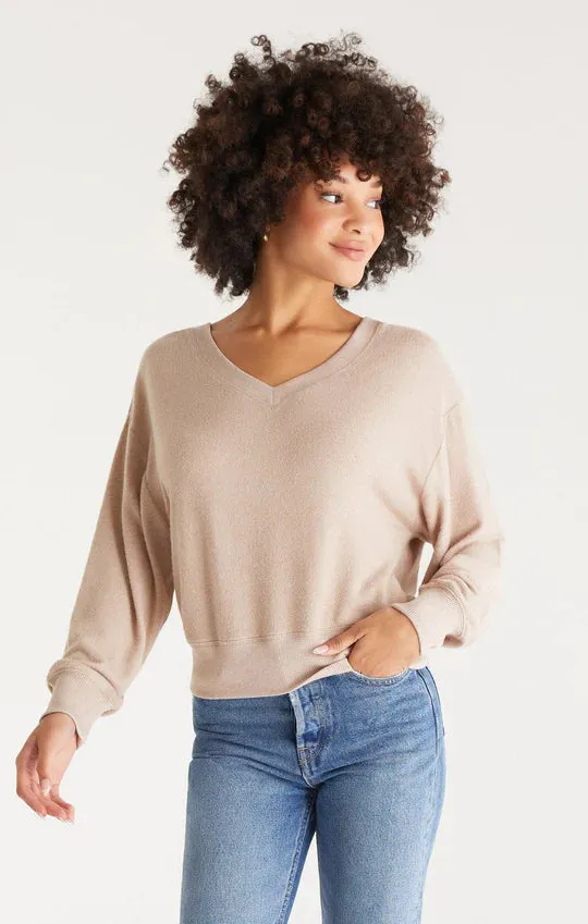 Francis Marbled V-Neck Top