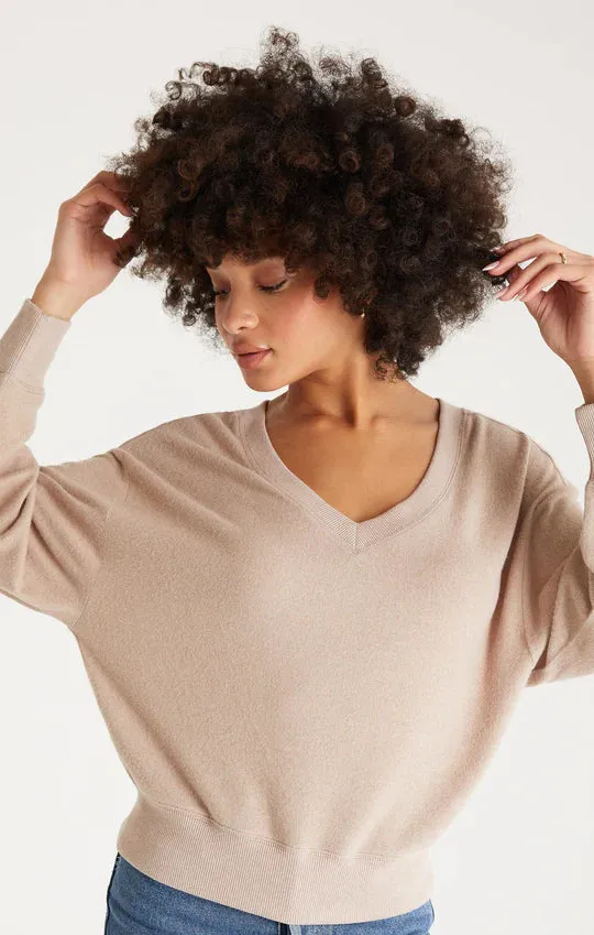 Francis Marbled V-Neck Top