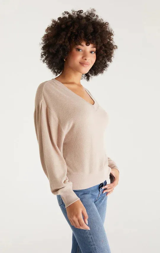 Francis Marbled V-Neck Top