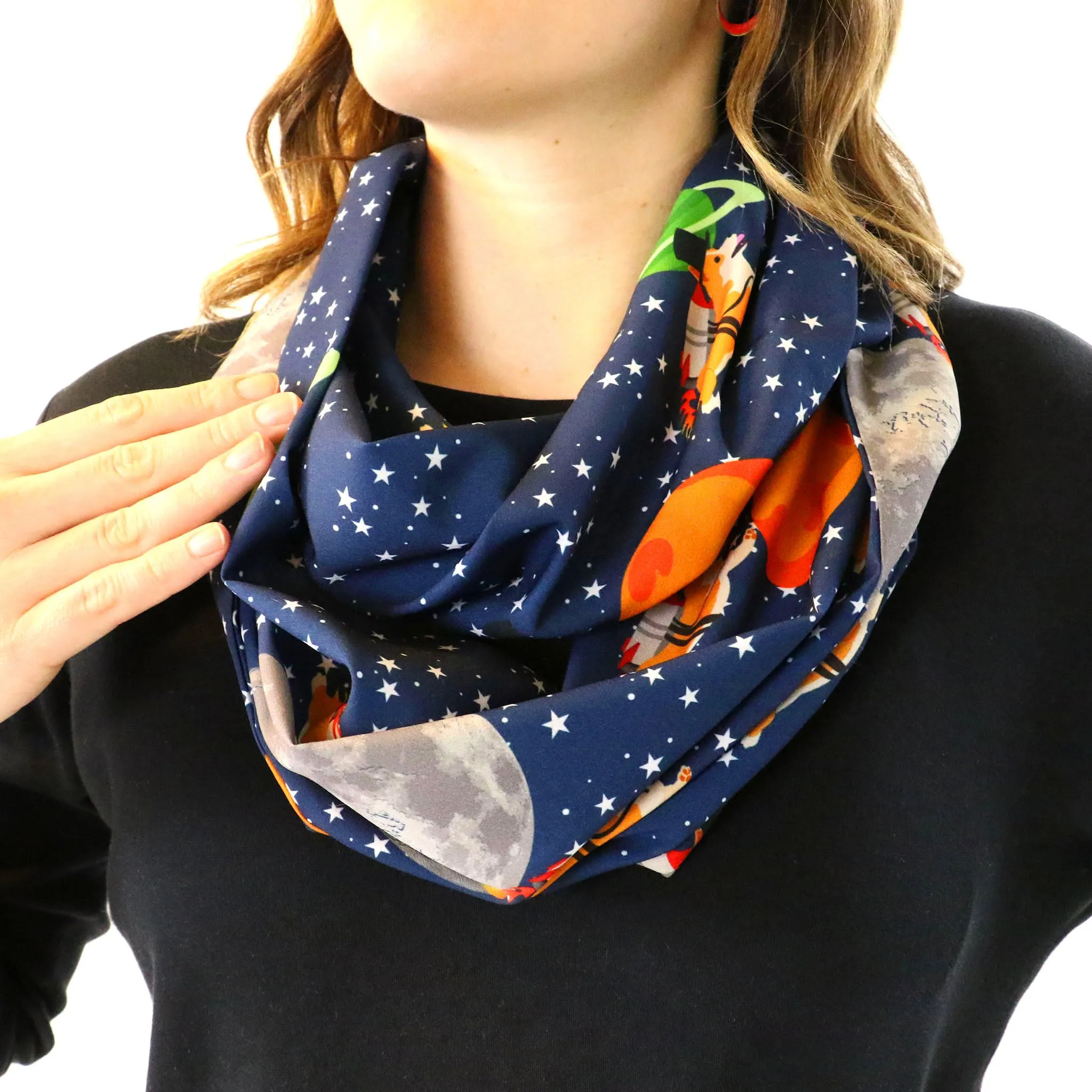 Galactic Corgi Infinity Scarf