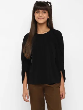 Girls Full Sleeve Top Black