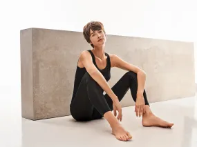 Hanro Black Pure Silk Leggings