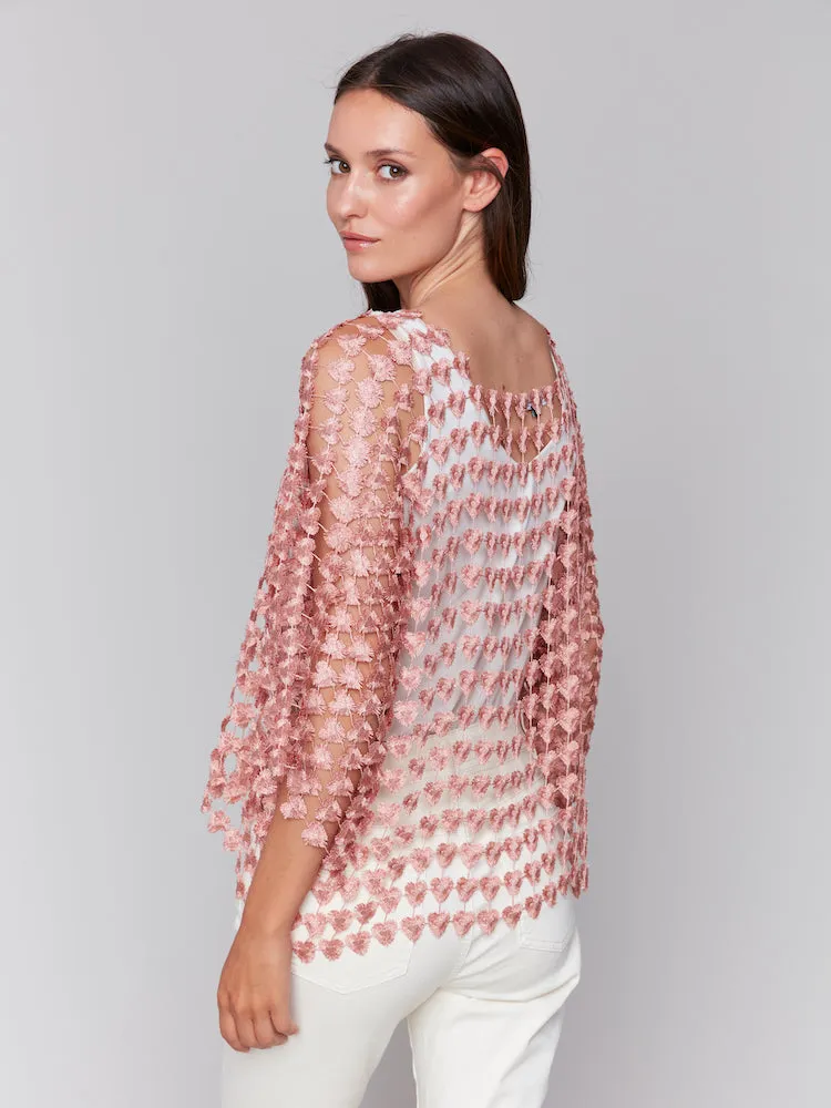 Heart Grid Delicate Over Piece