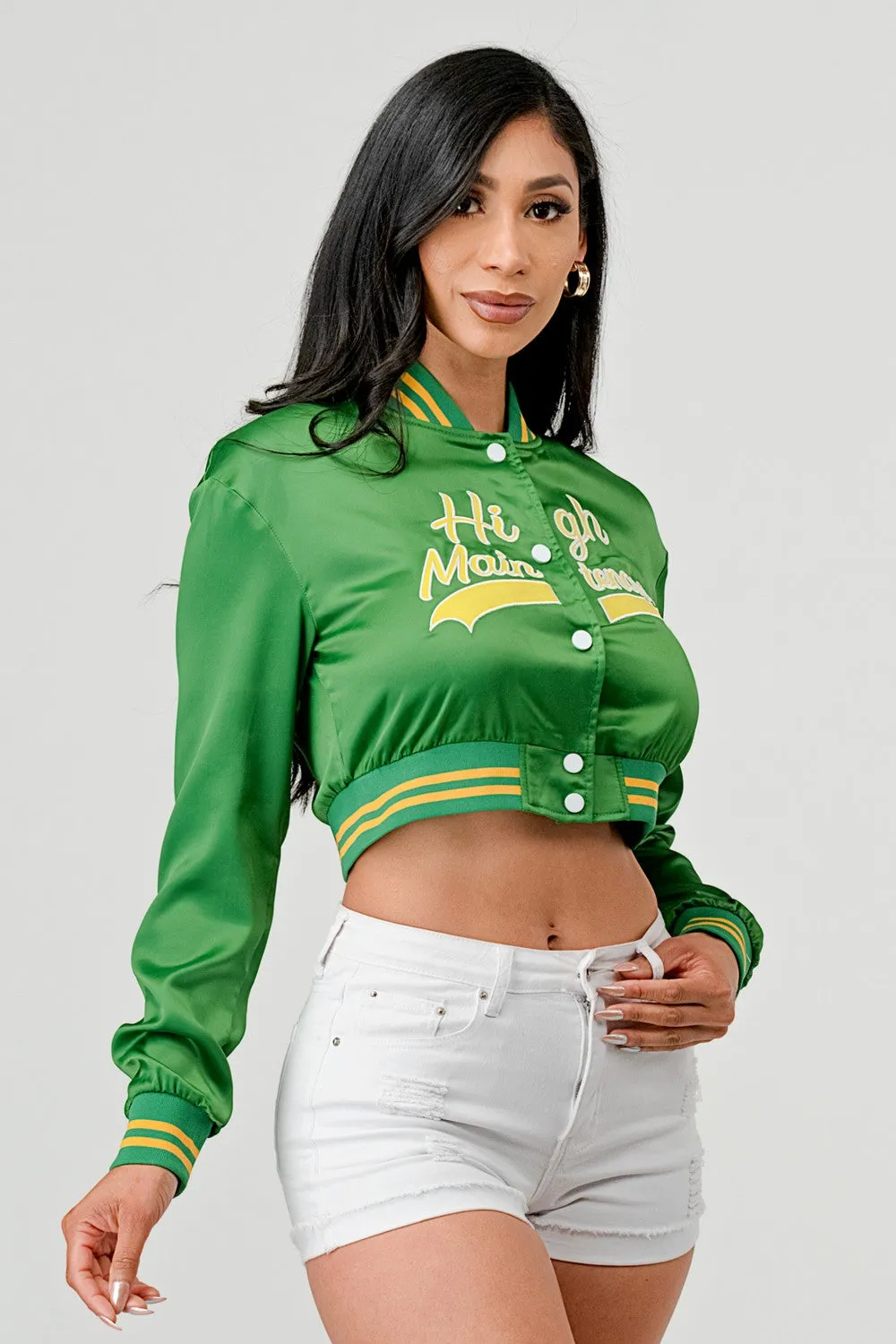 High Maintenance Varsity Bomber Jacket