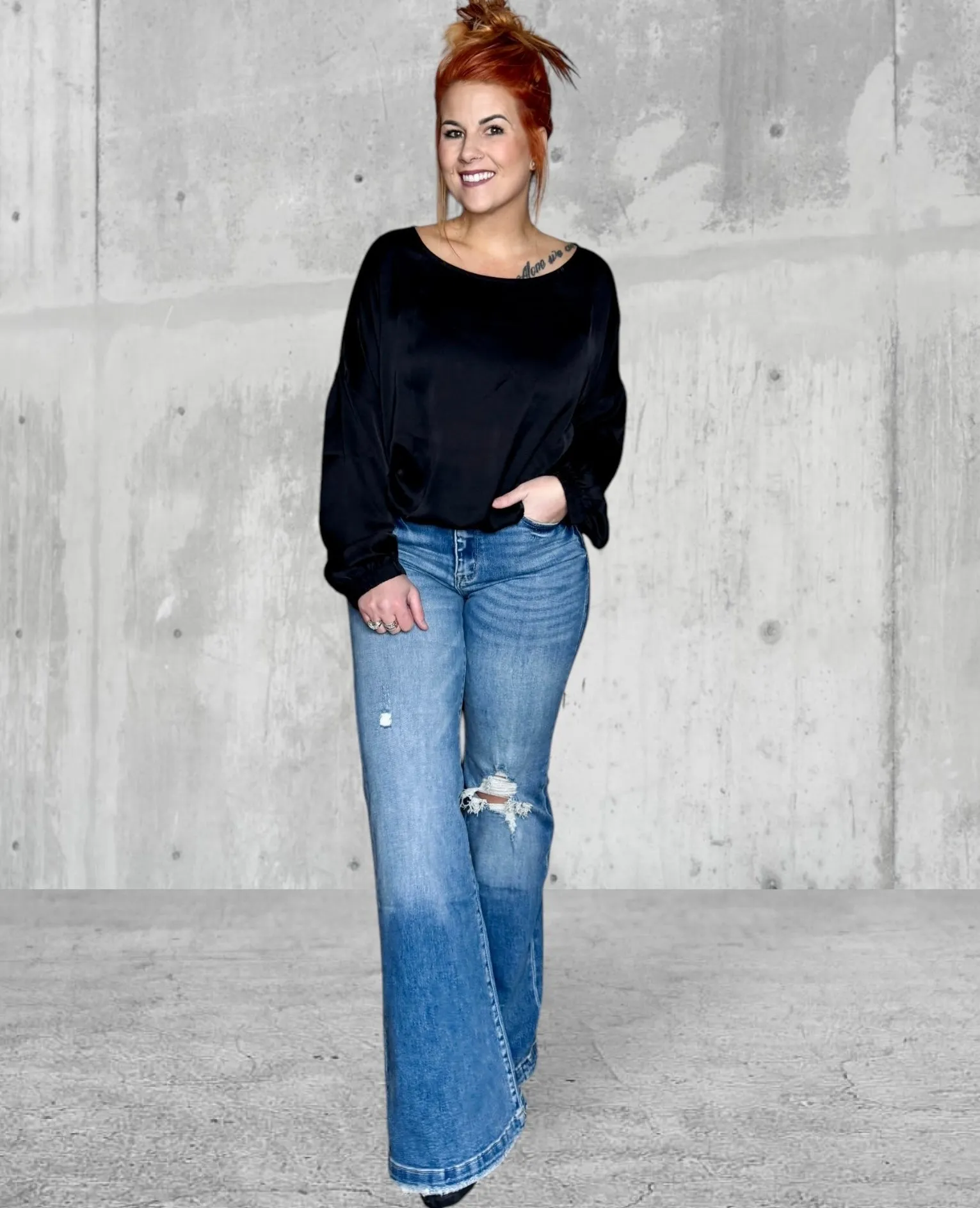 High Rise 70’s Super Flare Jeans